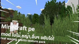 mod ใบไม้,อื่นฯ ขยับได้เพิ่มความสมจริง! (mcpe)