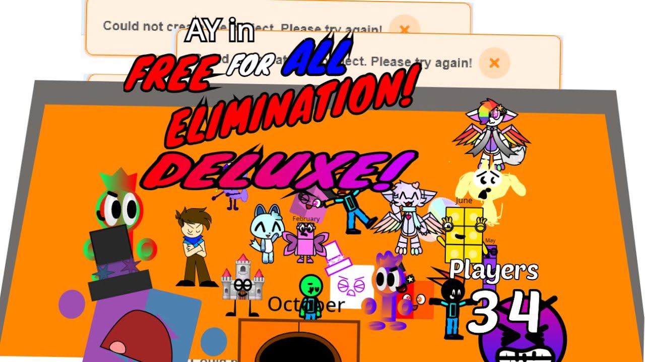 Free-For-All Elimination Deluxe! [ Remix ! | 34 Characters ]  | GAMEPLAY #040