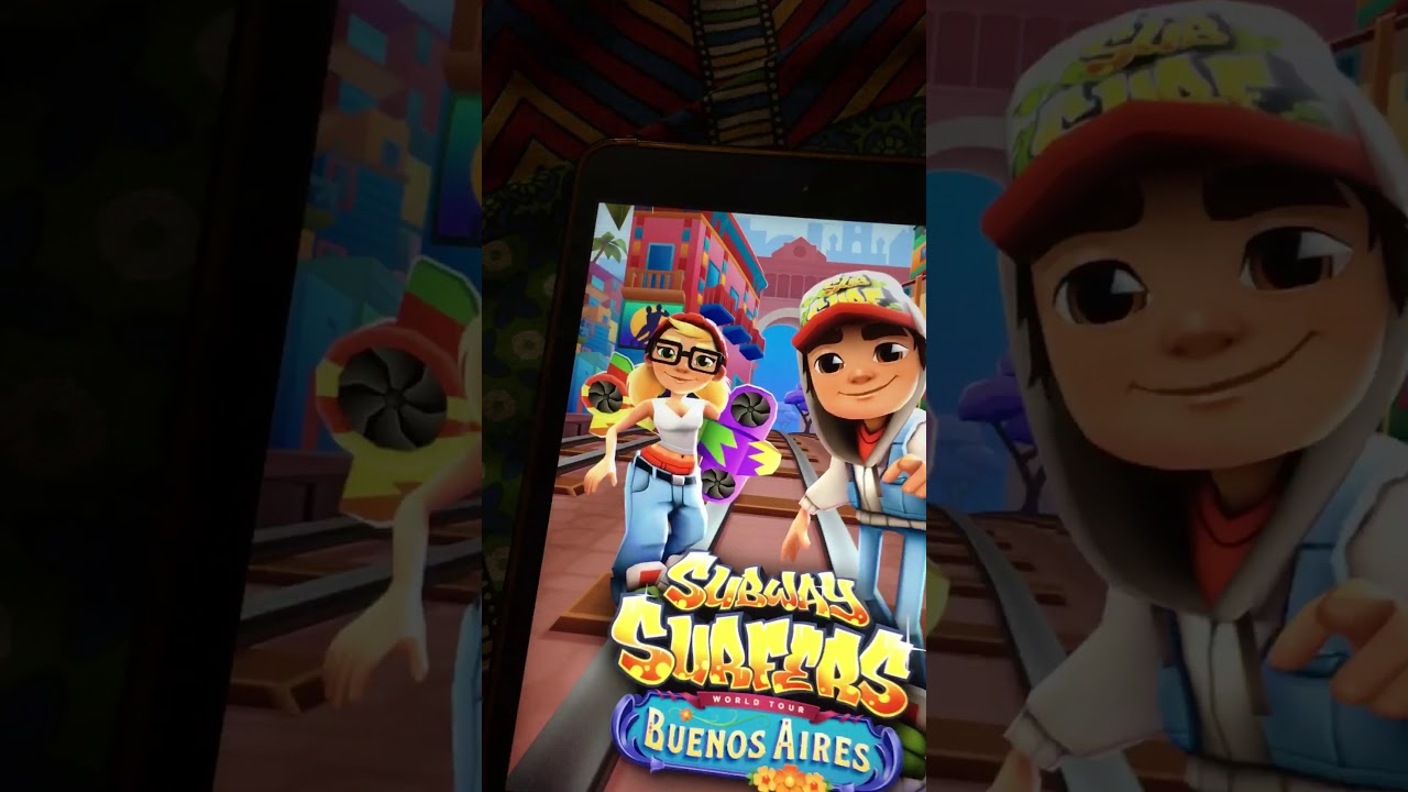 Subway surfers on Apple ipad mini