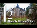 A family buy this abandoned chateau  1 year before  after  epic renovation