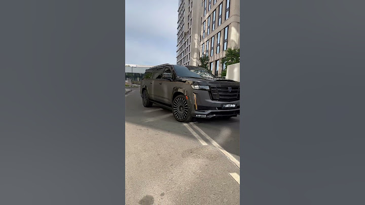 Inst: lartedesign | Cadillac Escalade with kit made of carbon fiber and basalt, painted gloss black