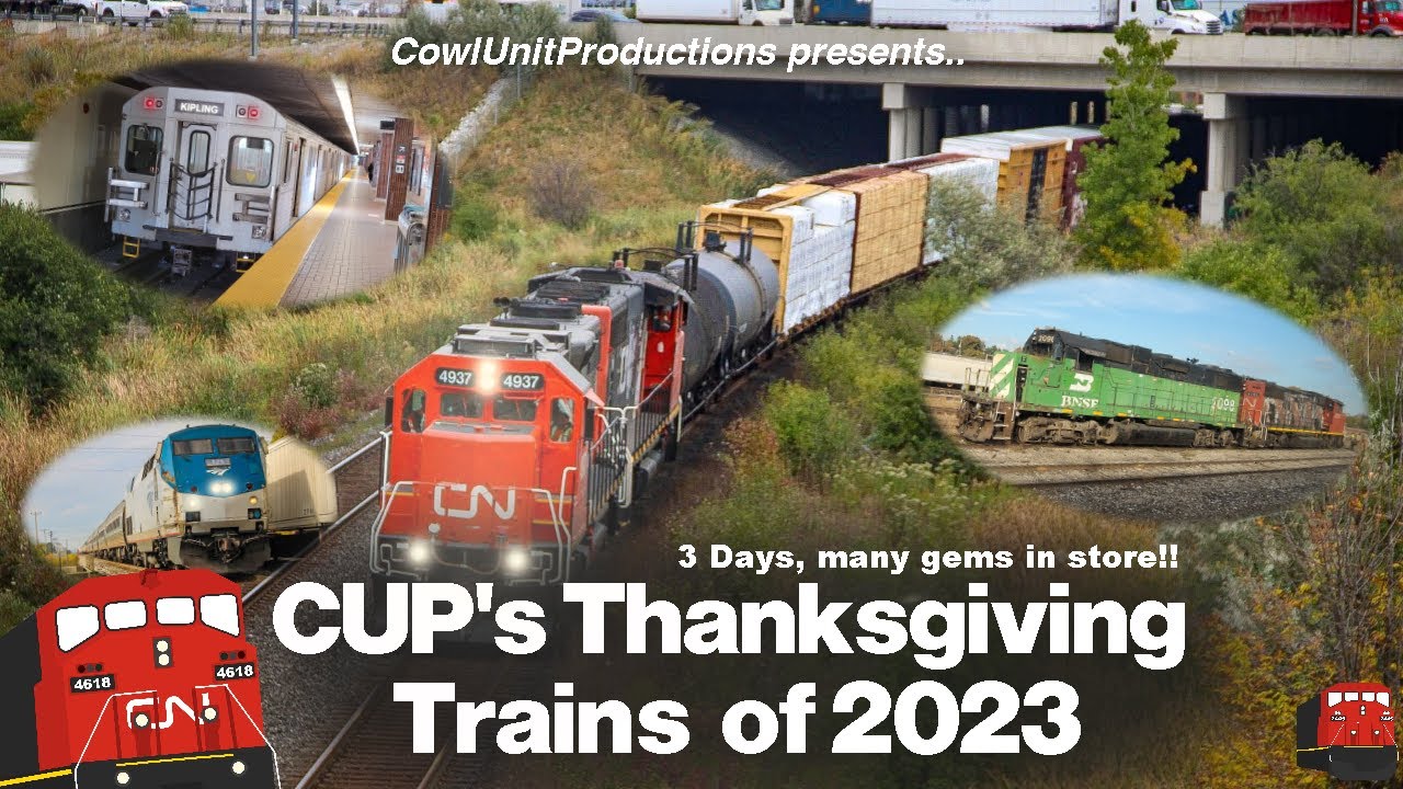 CUP's Thanksgiving Trains of 2023 - Railfan Vlog - YouTube