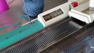 Hand selected Fairisle on Brother electronic knitting machines 