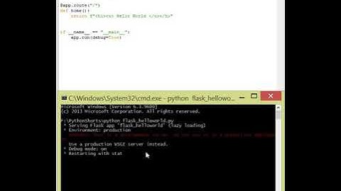 Make a python web server in less than one minute