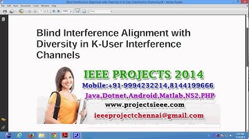 Blind Interference Alignment with Diversity in K User Interference Channels
