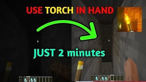 how to light up torch in left hand minecraft