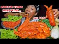 LOBSTER UDANG SAOS PEDAS DENGAN SAMBAL ULEK LALAPAN