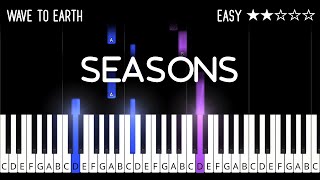 wave to earth - seasons - EASY Piano Tutorial