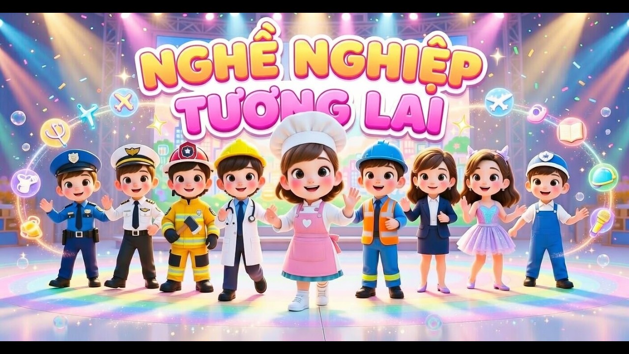🌈✨ NGHỀ NGHIỆP TƯƠNG LAI – Bé ước mơ làm gì? 👩‍⚕️👨‍🚒👩‍🏫 | NHẠC THIẾU NHI REMIX - SÔI ĐỘNG CHO BÉ👩‍⚕️