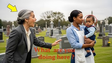 Billionaire Visits Her Son’s Grave And Finds A Black Waitress Crying With A Child – She Was SHOCKED!