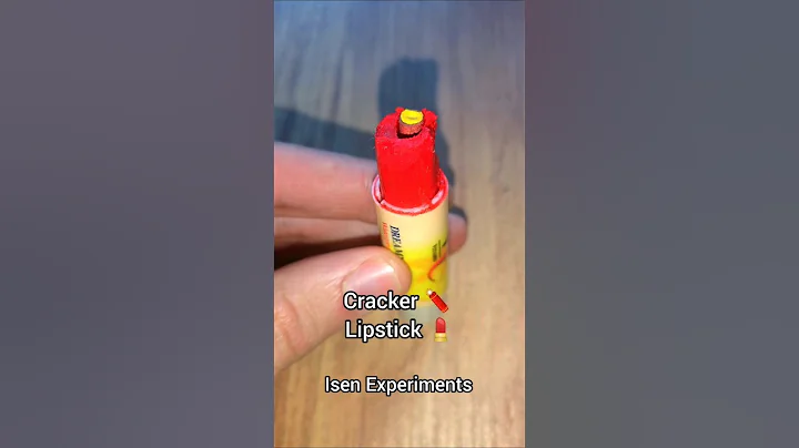 Lipstick Cracker Prank #experiment #firecrackers #fireworks #crackers #lifehack