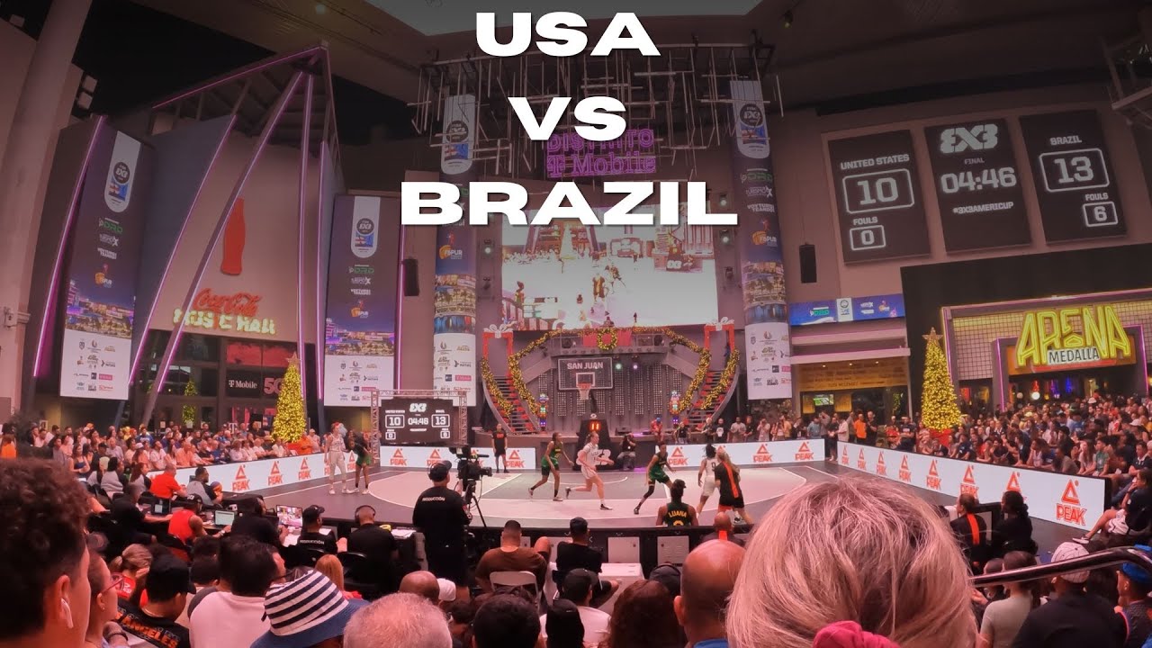 FIBA 3x3 America Cup in San Juan Puerto Rico. USA VS Brazil Women