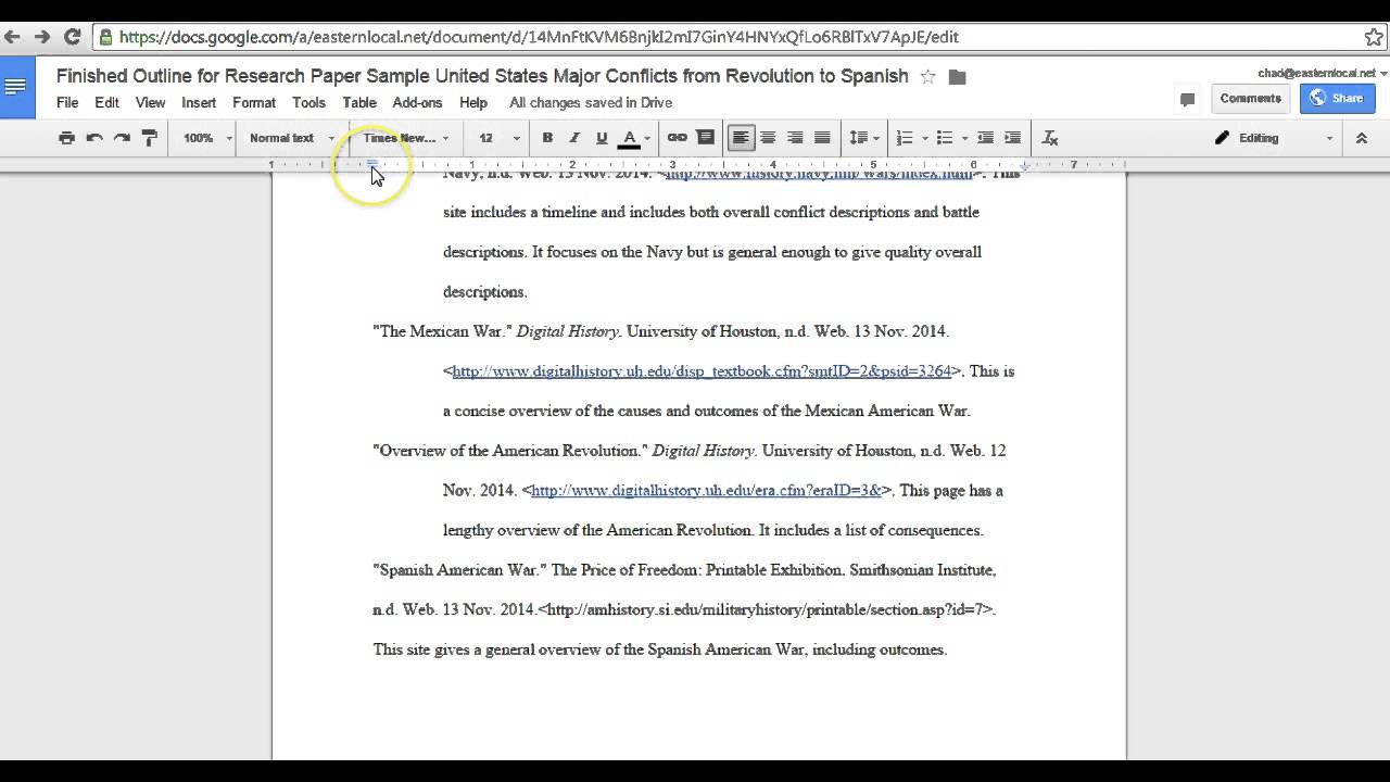 Fixing Hanging Indents In Works Cited Google Docs Youtube