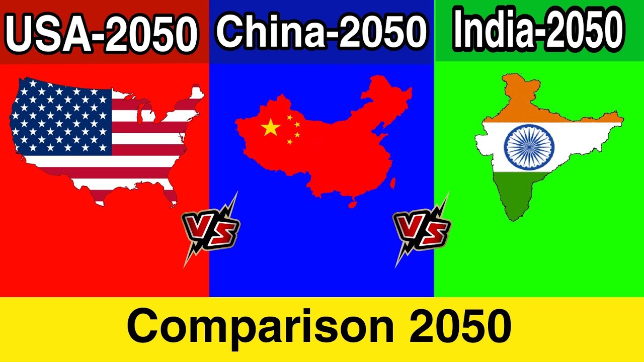 USA vs China vs India 2050 | Country Comparison 2050 - YouTube