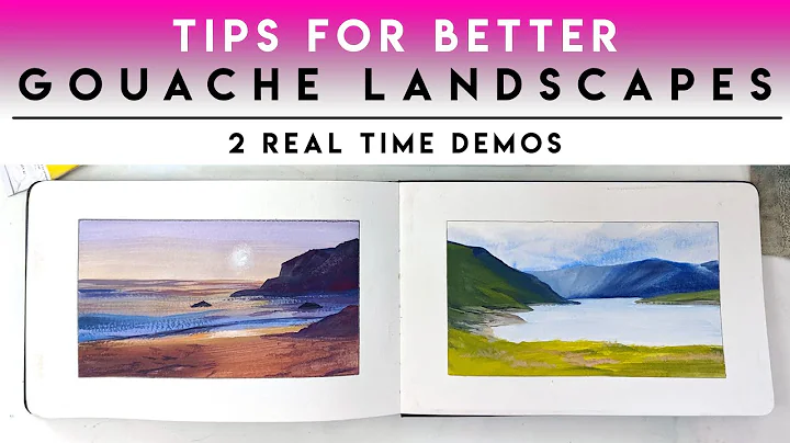 BEGINNER TIPS for better Gouache Landscapes  REAL ...