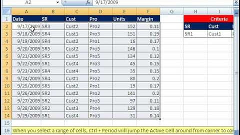 Excel Magic Trick 389: Ctrl + Period Keyboard Shortcut