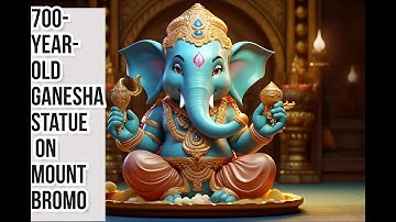 700-Year-Old Ganesha Statue on Mount Bromo: A Divine Protector #volcano #mountbromo #ganesh