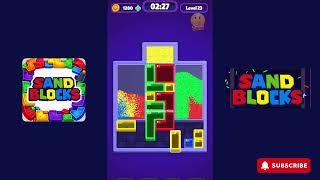 Sand Block： Drop Puzzle - level 22 - Gameplay walkthrough