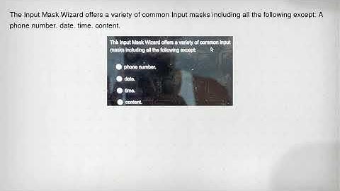 The Input Mask Wizard offers a variety of common Input masks including all the following except: A p