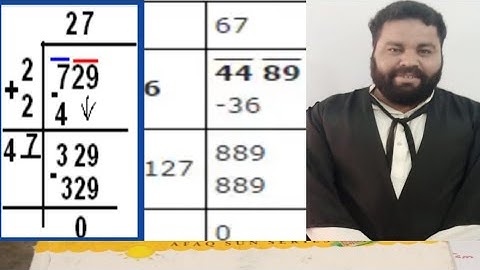 Maths 7th class,AFAQ sun SERIES, exercise # 5.3, question #1(a,b ), square root by division method,