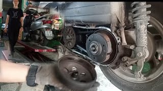 Restore clutch for Honda SCR and replace front forks on electric motorbikes