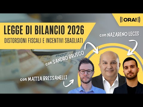 Legge di bilancio: distorsioni fiscali e incentivi sbagliati