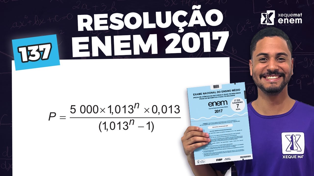 🟣 Questão 137 - Caderno Azul | Log | MATEMÁTICA ENEM 2017