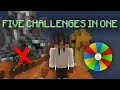 so i tried to do FIVE CHALLENGES in ONE game... (solo bedwars)