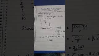 How to find standard deviation and Coefficient of variation for ungrouped data