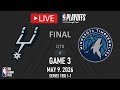 NBA LIVE! San Antonio Spurs vs Minnesota Timberwolves LIVE FULL GAME 3 | NBA PLAYOFFS | May 9, 2026