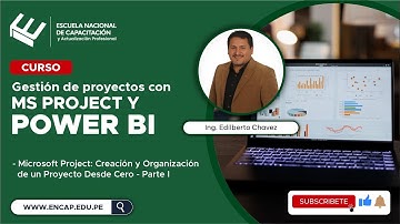 Curso: GESTIÓN DE PROYECTOS CON MS PROJECT Y POWER BI -  CREACIÓN Y ORGANIZACIÓN DE UN PROYECTO 2025