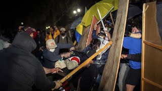 Violent clashes break out at UCLA amid dueling demonstrations