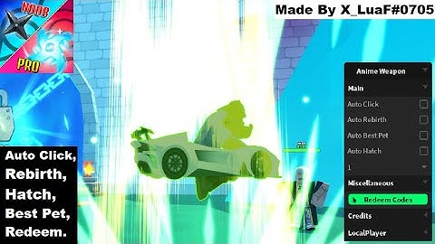 [NEW] Anime Weapon Simulator OP Script | Auto Click, Rebirth, Hatch, Best Pet, Redeem Codes.
