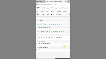 Numpy array finding mean and median using Python
