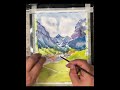 水彩 风景画 Watercolor Landscape #drawing #watercolor #artwork #paintingtutorial #watercolorpainting