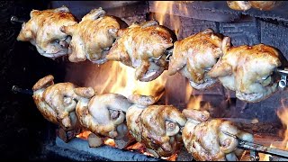 참나무 숯불통닭,한방통닭,장작구이 - 대학로 / Oak Tree Charcoal Grilled Chicken / korean street food
