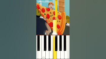 Mr.Beast Running With Bigger and Bigger Pizza Slice @TheToonTubers [Piano Tutorial]