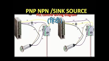 pnp npn sensor plc input wiring (HINDI)
