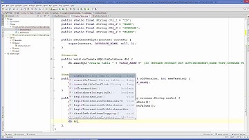 Android SQLite Database Tutorial 3 # Insert values to SQLite Database table using Android