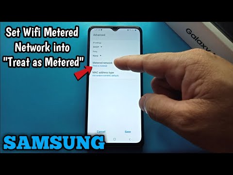 How to Set Wifi Metered Network into Treat as Metered in Samsung Galaxy A02