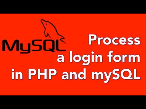 04 How to login a user in a web app with PHP and mySQL