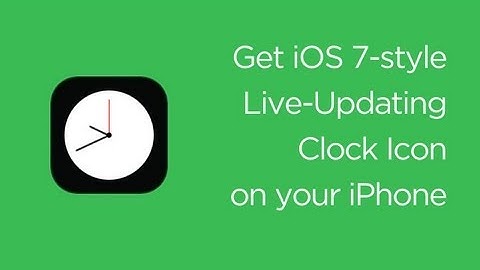 How to Get iOS 7-style Live Clock on iPhone Running iOS 6.x (Jailbreak)