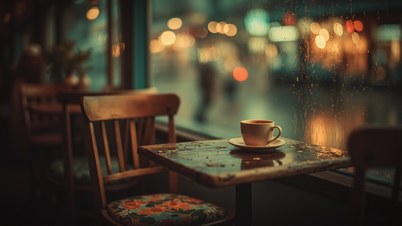 Уютная атмосфера кофейни | Расслабляющий джаз - Гитара для учебы