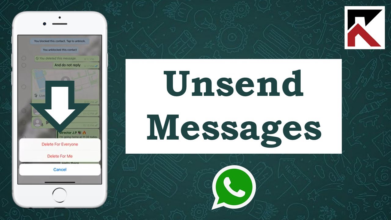 How To Unsend Messages On Whatsapp Iphone Youtube