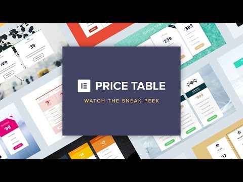 Elementor Price Table