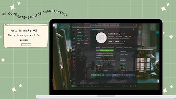 How to make VS Code transparent || Glassy vscode ||glassIt-VSC extension