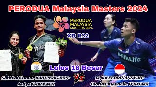 Dejan FERDINANSYAH/Gloria E. WIDJAJA (INA) vs KARUNAKARAN/VARIYATH (IND) | R32 Malaysia Masters 2024