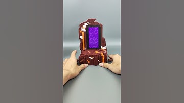 I Made a Minecraft Nether Portal in Real Life  LEGO Build Tutorial