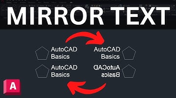 Text NOT Mirroring?? (QUICK FIX) - AutoCAD