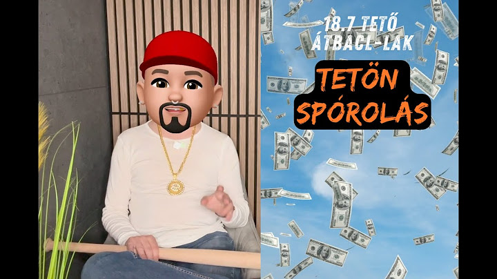 18.7 Kontár Karcsi: spórolás a tetőn